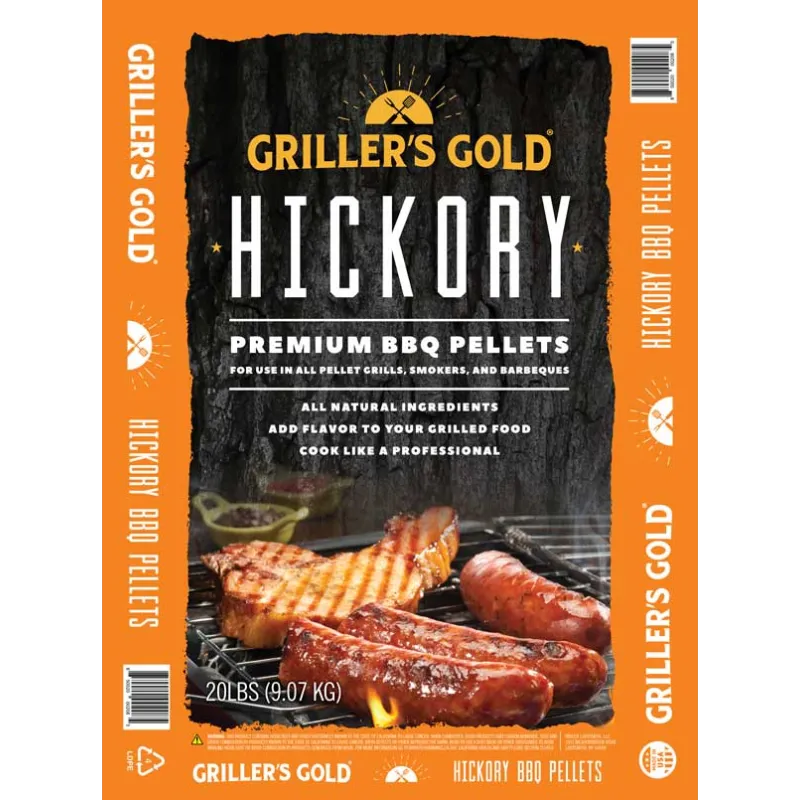 Griller's Gold Hickory Træpiller   9 Kg fra Grillers Gold
