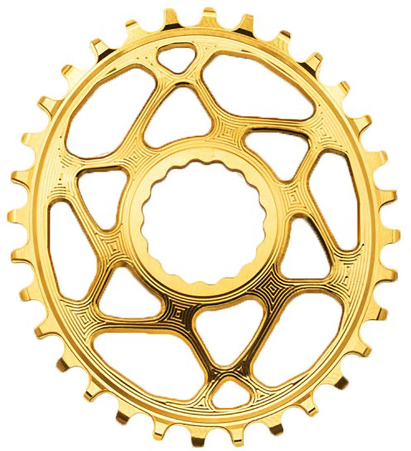 Chainring Direct Mount Singlespeed 32t   (1x10 11 12) Oval (raceface)   Gul fra Absoluteblack