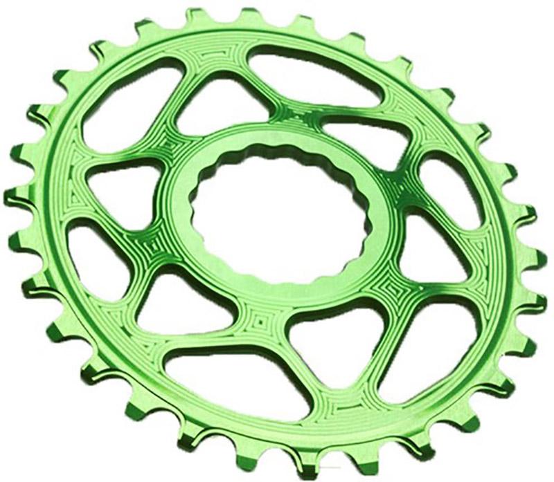 Chainring Direct Mount Singlespeed 32t   (1x10 11 12) Oval (raceface)   Grøn fra Absoluteblack