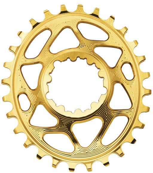 Chainring Direct Mount Singlespeed 32t   Oval   Shimano   Guld fra Absoluteblack
