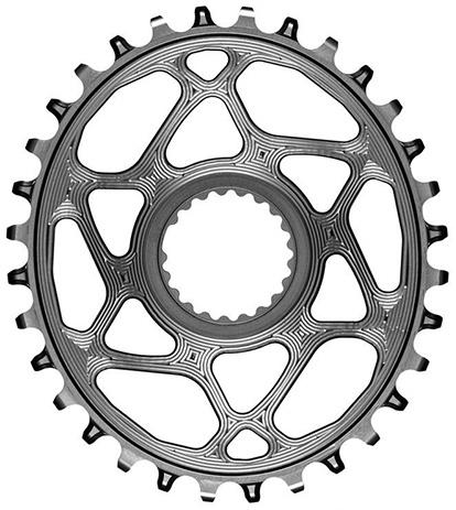 Chainring Direct Mount Singlespeed 34t   Oval   Shimano   Grå fra Absoluteblack