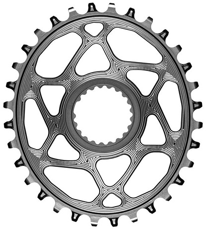 Chainring Direct Mount Singlespeed 36t   Oval   Shimano   Grå fra Absoluteblack