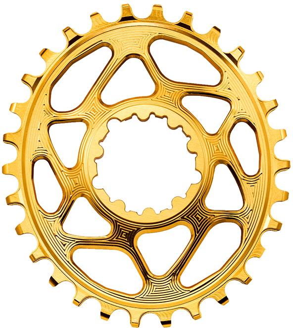 Chainring Direct Mount Singlespeed 34t   Oval   Sram (boost)   Guld fra Absoluteblack
