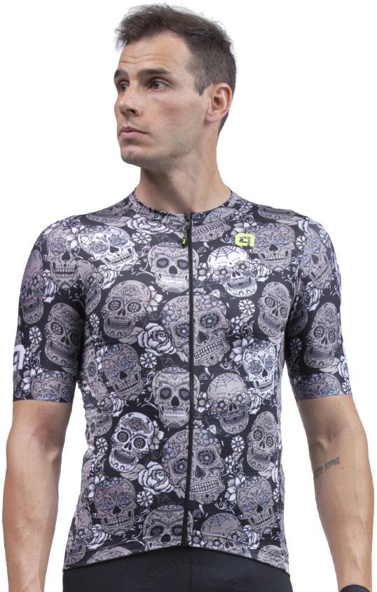 Alé Jersey Solid Mexico - Sort Grå til Cykeltræning