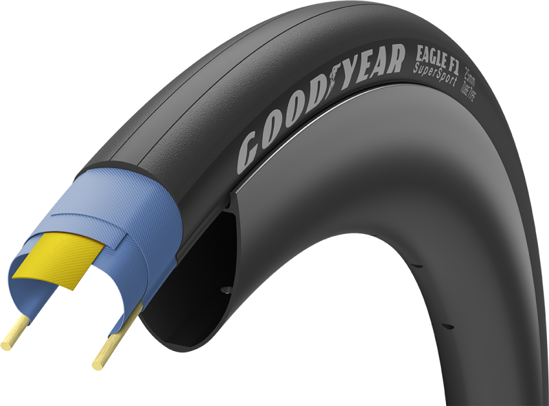 Eagle F1 Supersport 700x23c 25c 28c   Sort fra Goodyear