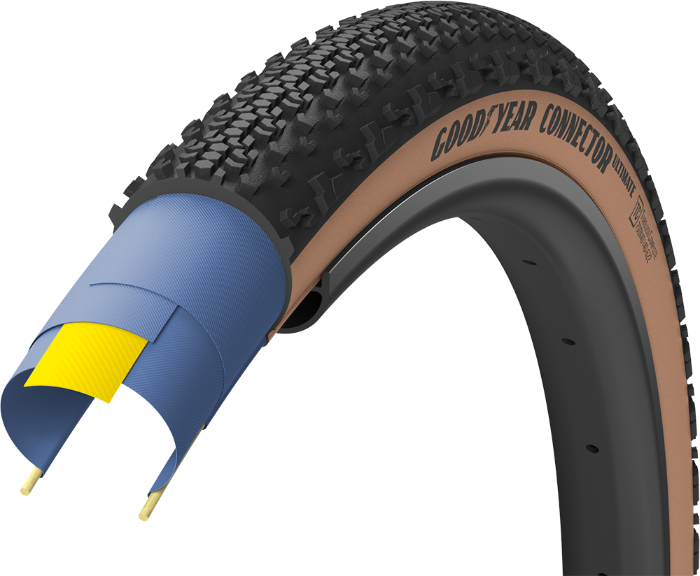 Connector Tubeless Complete 650x50c   Brun fra Goodyear