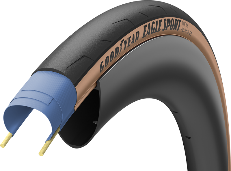 Eagle Sport 700x25c 32c   Brun fra Goodyear