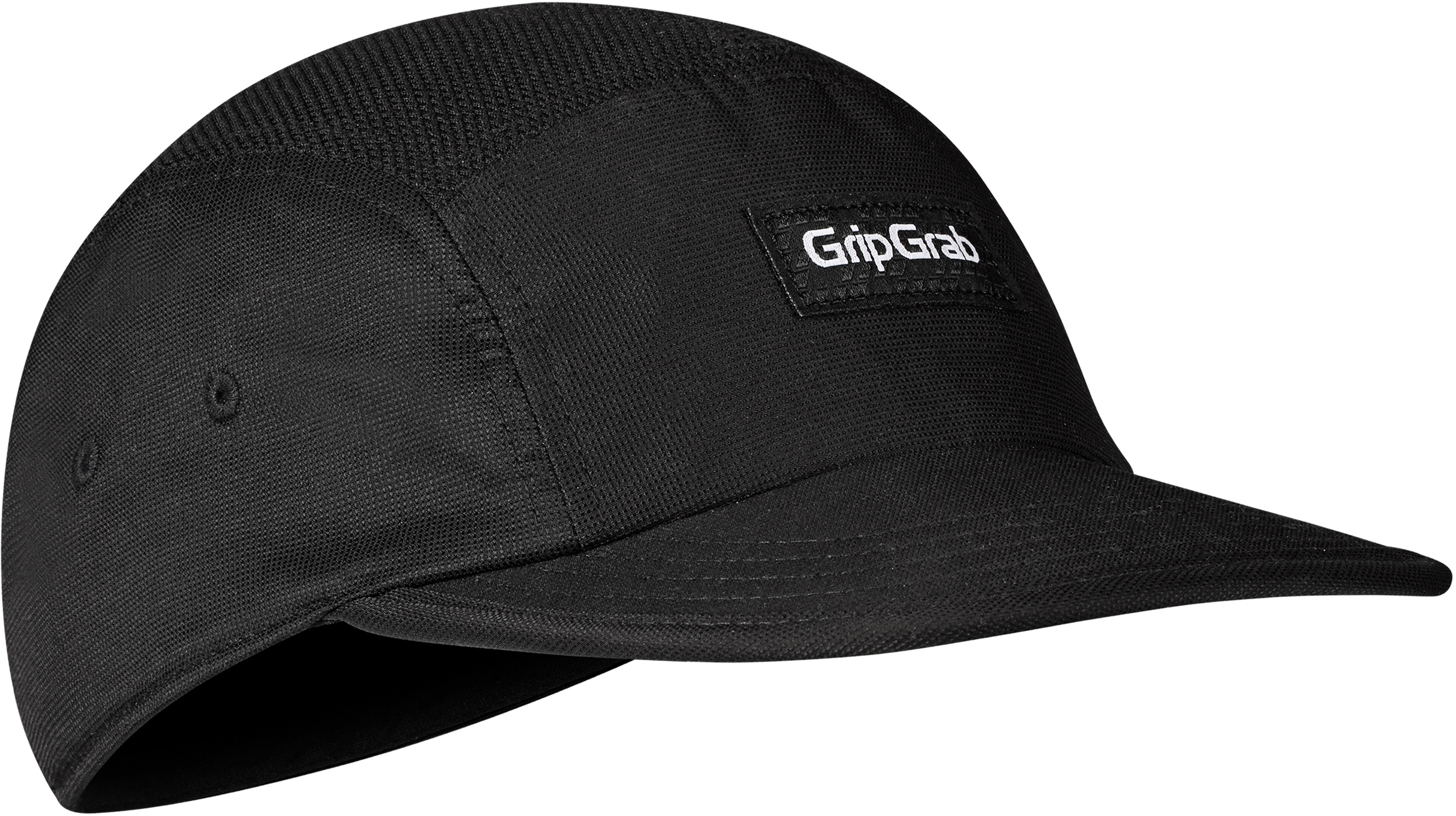5 Panel Cycling Cap   Black fra Gripgrab