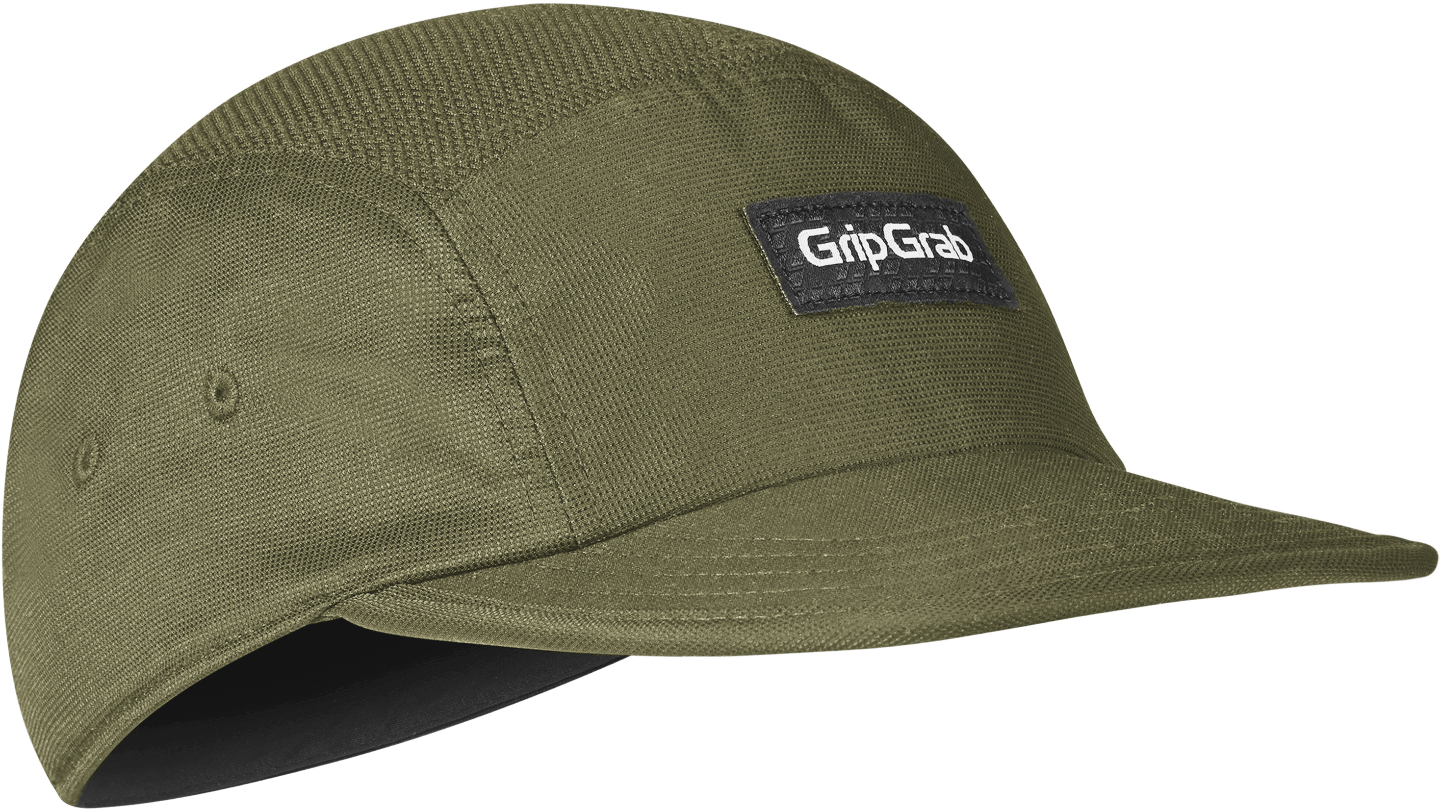 5 Panel Cycling Cap   Olive Green fra Gripgrab