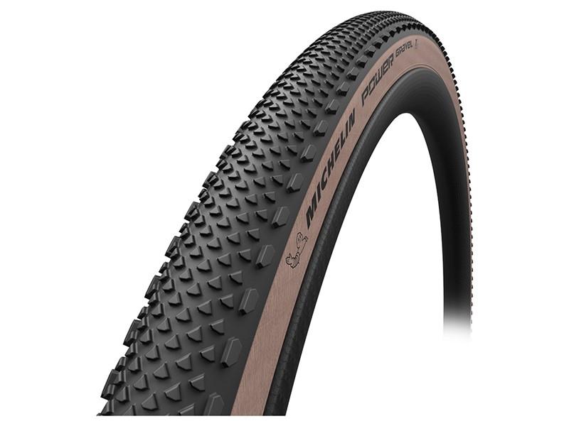 Power Gravel Folding 700x33c 35c 47c   Gravel Dæk   Brun fra Michelin