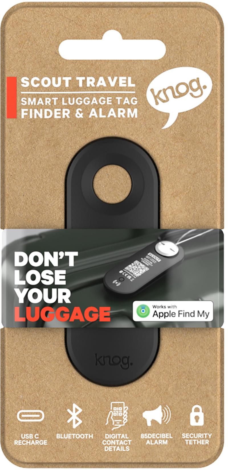 Scout Travel Alarm & Gps Locator   Sort (apple Find My) fra Knog