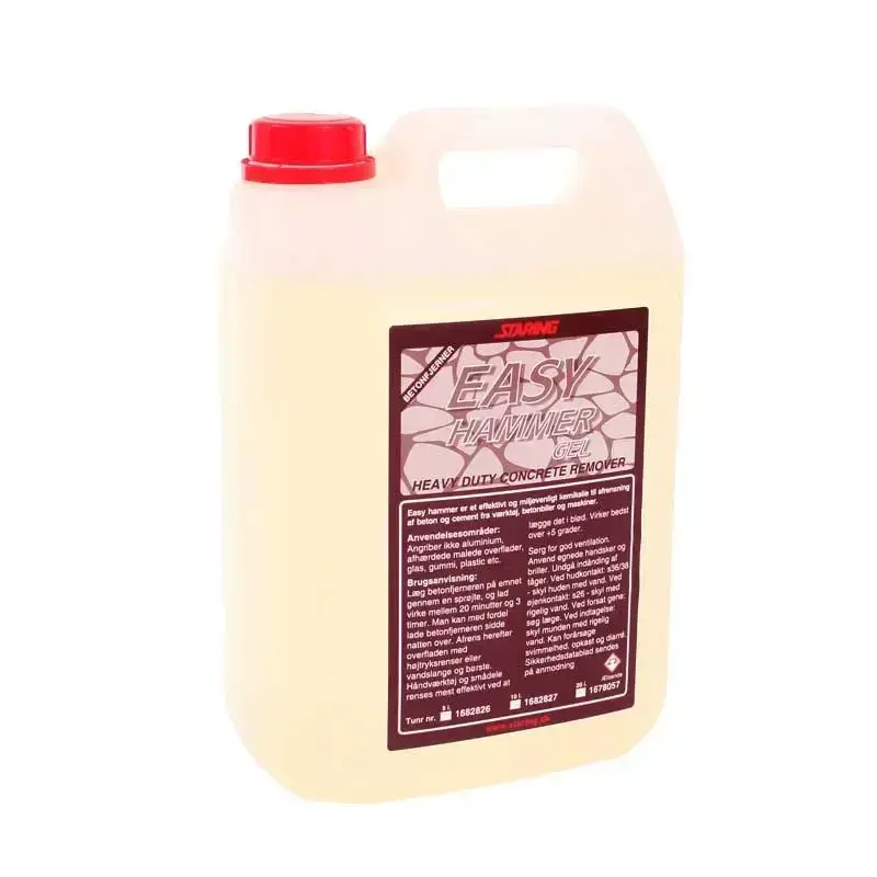 Easy Hammer Gel 5.0 L Betonfjerner fra Staring