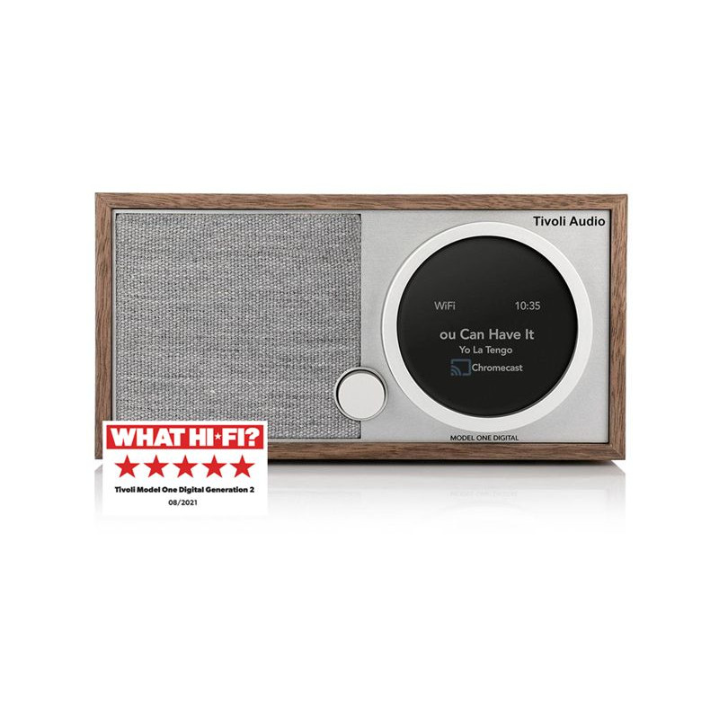 Audio Model One Digital+ Gen2, Walnut Grey Dab+ Fm Radio Med Wi Fi Og Bluetooth fra Tivoli