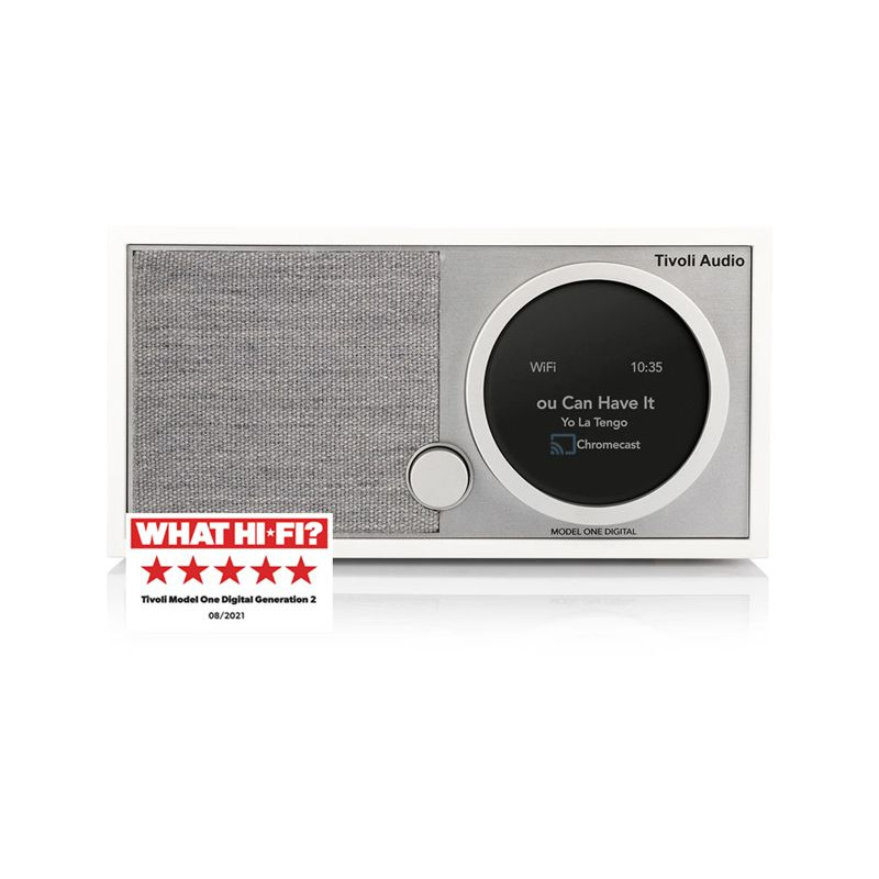 Audio Model One Digital+ Gen2, White Grey Dab+ Fm Radio Med Wi Fi Og Bluetooth fra Tivoli