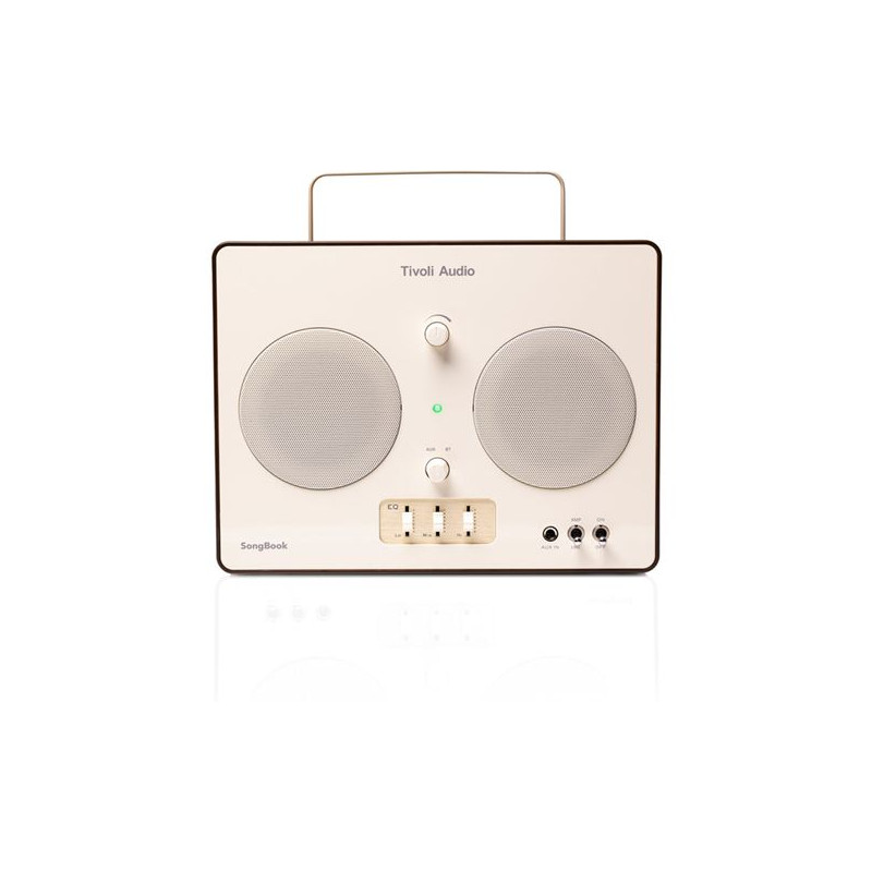 Audio Songbook, Cream Brown Analog Eg Aux In Forforstærker   Bluetooth Højtaler fra Tivoli