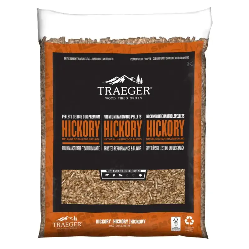 Hickory Træpiller 9 Kg   Fsc   Pel345 fra Traeger