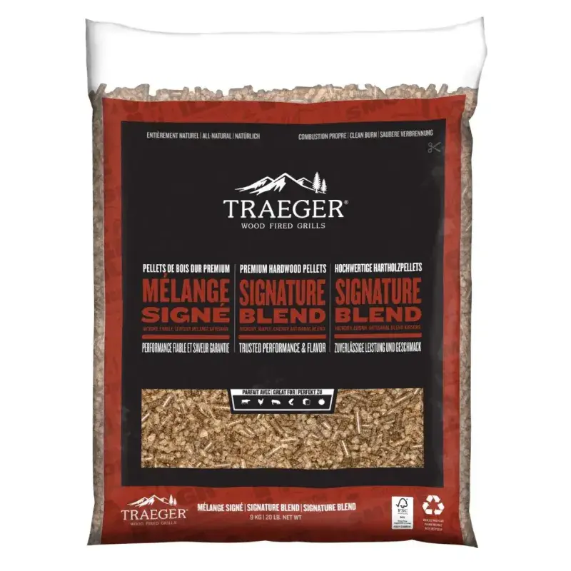 Signature Blend Træpiller 9 Kg   Fsc   Pel346 fra Traeger