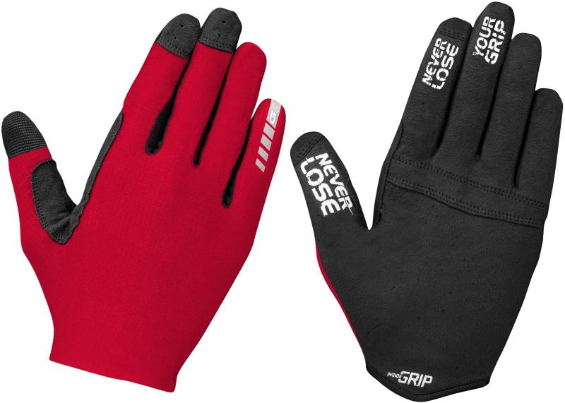 Aerolite Insidegrip Cykelhandske   Rød fra Gripgrab