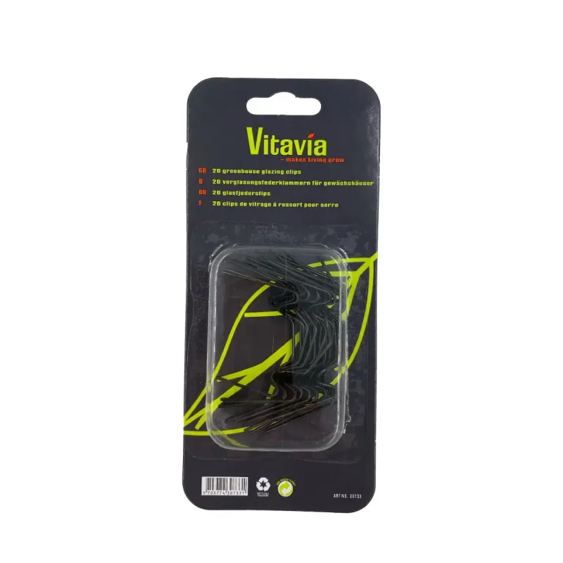 Glasclips Sort 20 Stk. fra Vitavia
