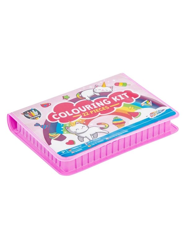 Coloring Case Klein Unicorn 22dlg. fra Grafix