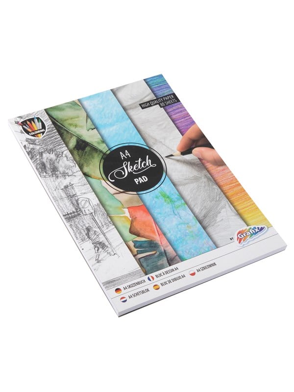 Grafix   Sketch Pad A4   80 Sheets   (k 150013) fra Legind