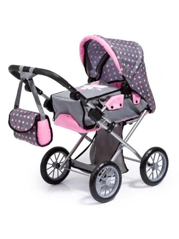 Doll&apos;s Pram City Star   Grey Pink (13666aa) fra Bayer Design