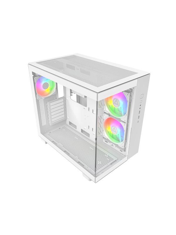 King 65 Pro White   Kabinet   Miditower   Hvid fra Montech