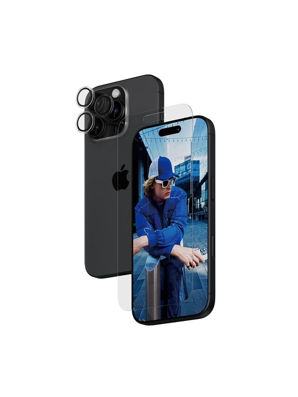2 In 1 Bundle Iphone 16 Pro fra Panzerglass