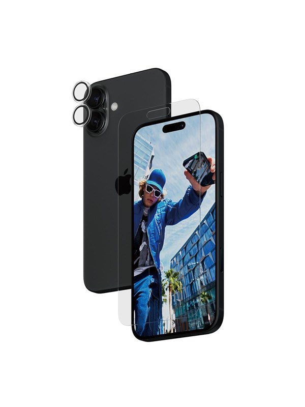 2 In 1 Bundle Iphone 16 Plus fra Panzerglass