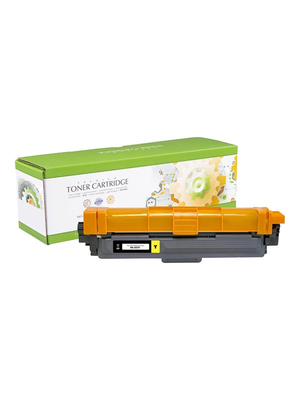 Yellow   Compatible   Toner Cartridge (alternative For: Brother Tn247y)   Lasertoner Gul fra Static Control