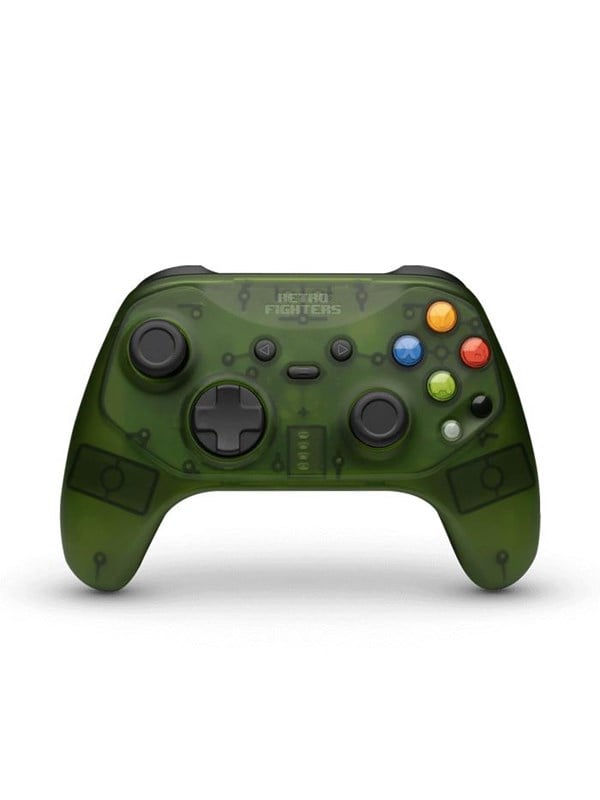 Hunter   Transparent Green   Controller   Microsoft Xbox fra Retro Fighters