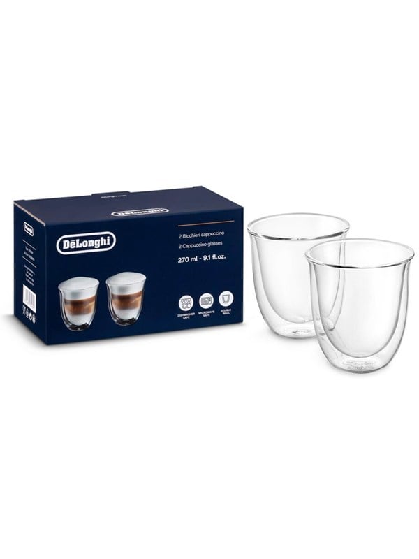 Cappuccino Glas 2 X 270 Ml fra Delonghi
