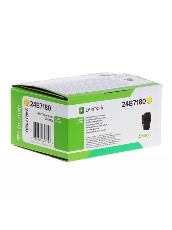 24b7180   Yellow   Lasertoner Gul fra Lexmark