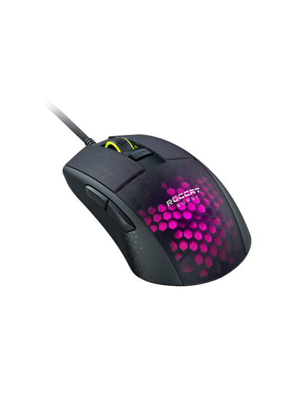 Burst Pro   Gaming Mus   Optisk   6 Knapper   Sort Med Rgb Lys fra Roccat