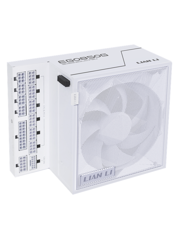 Edge Gold 850w White Strømforsyning   850 Watt   120 Mm   Atx 3.1   80 Plus Gold Certified fra Lian Li
