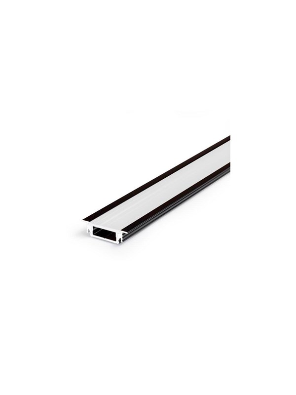 Aluminiumsprofil   Model G Til Philips Hue Og Lifx   Sort   1 Meter fra Light Solutions