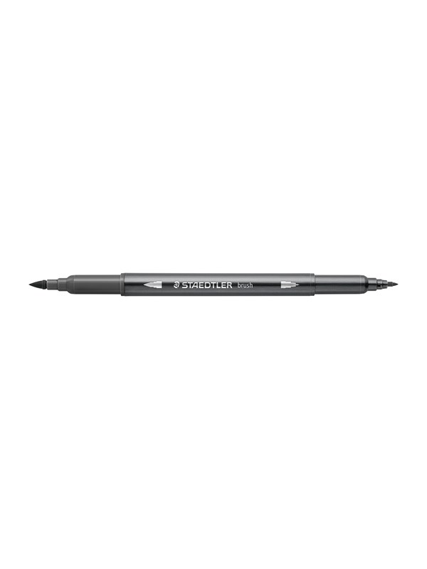Akvarel Brush Pen Grå, æske 10 Stk fra Staedtler