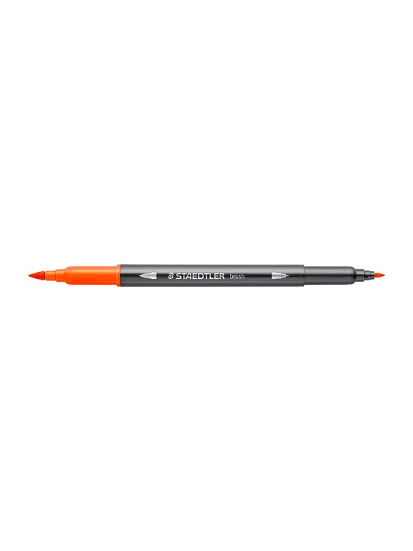 Akvarel Brush Pen Orange, æske 10 Stk fra Staedtler