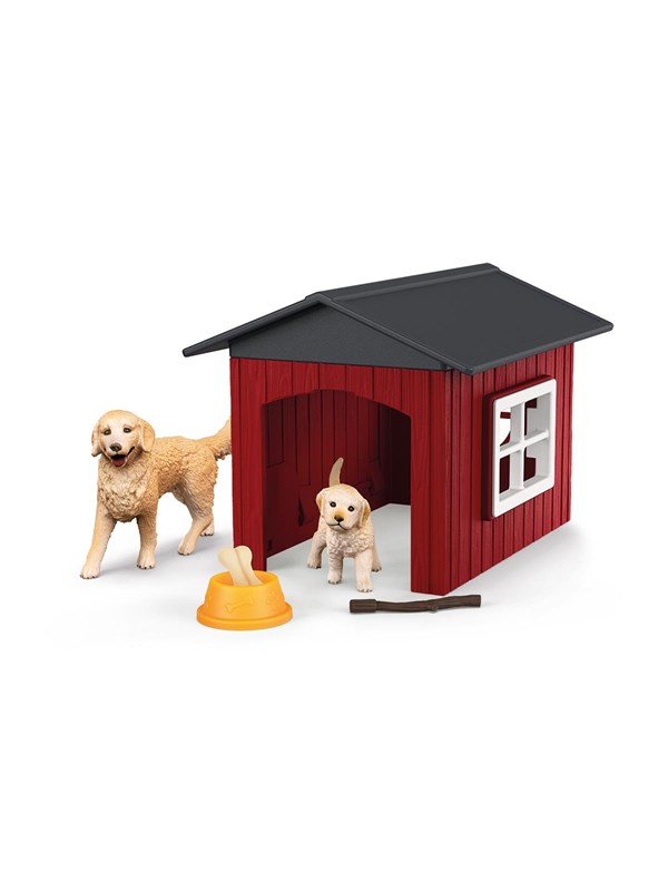 Farm World Dog Kennel With Golden Retriever fra Schleich