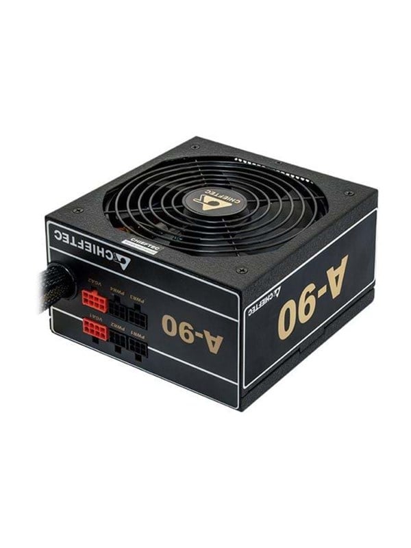 A 90 Series Gdp 750c Strømforsyning   750 Watt   140 Mm   Atx   80 Plus Gold Certified fra Chieftec