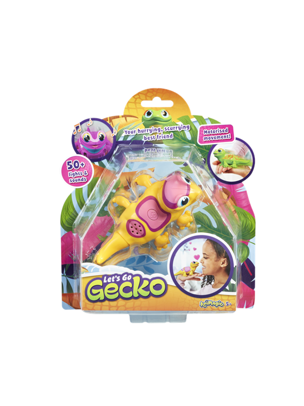 Animagic: Let&apos;s Go Gecko   Yellow fra Goliath