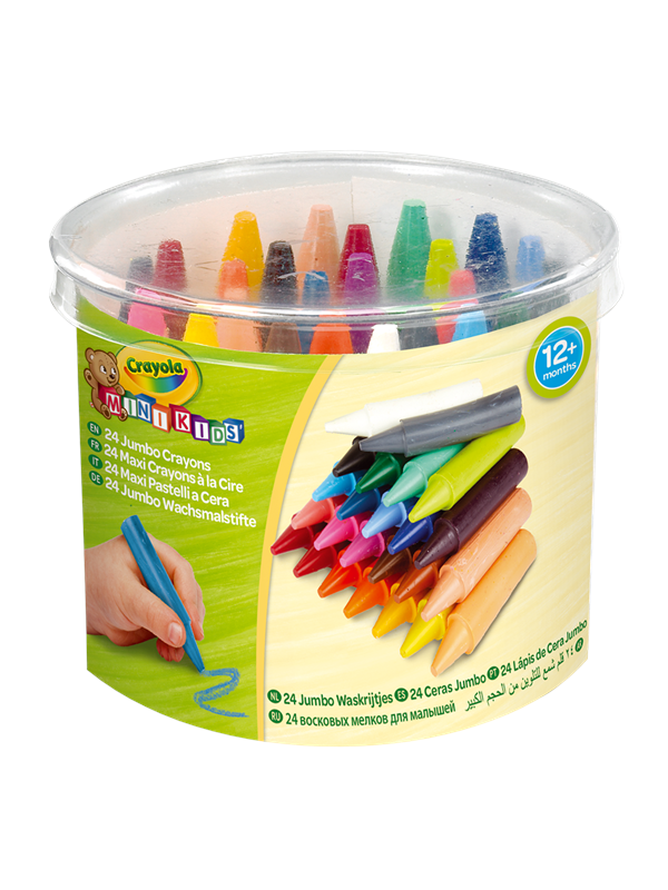 Crayola: 24 Mini Kids Jumbo Crayola:ayons fra Goliath