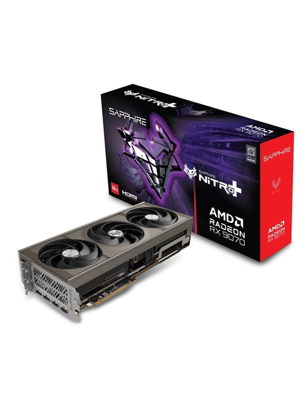 Radeon Rx 9070 Nitro+   16gb Gddr6 Ram   Grafikkort fra Sapphire