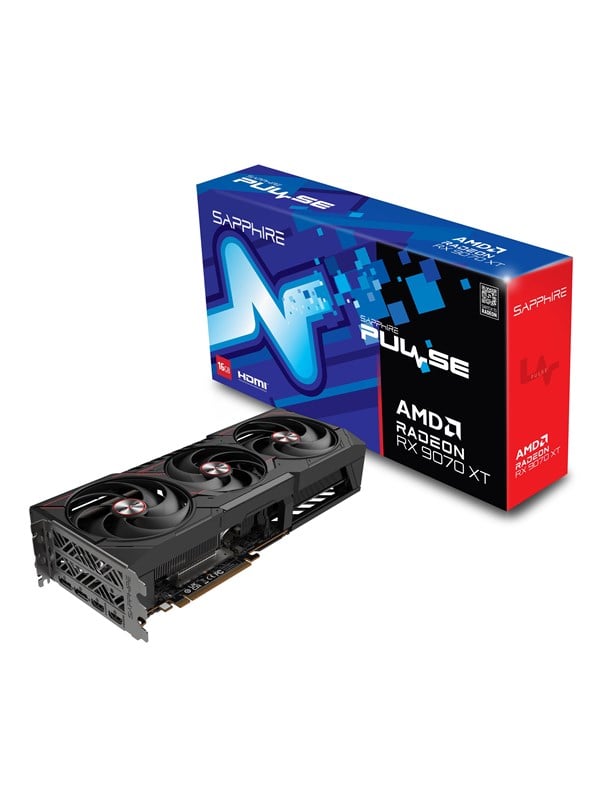 Radeon Rx 9070 Xt Pulse   16gb Gddr6 Ram   Grafikkort fra Sapphire