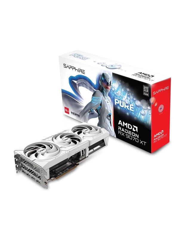 Radeon Rx 9070 Xt Pure Oc   16gb Gddr6 Ram   Grafikkort fra Sapphire