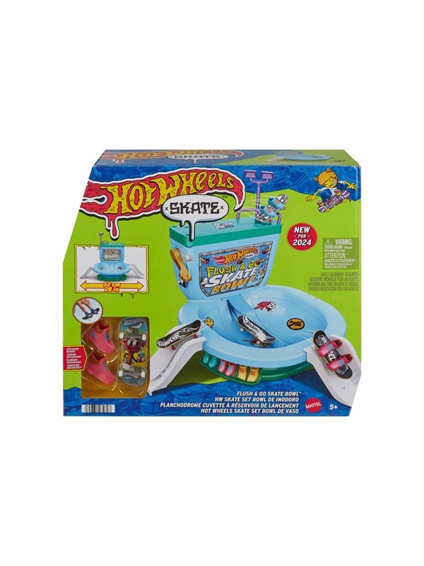 Skate   Flush & Go Skate Bowl fra Hot Wheels