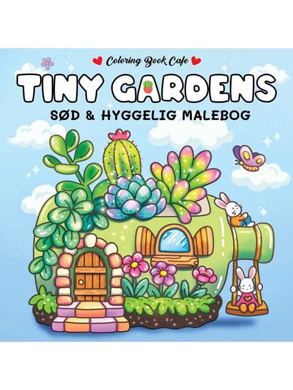 Malebog: Tiny Gardens   Cozy Coloring   Hobby   Paperback fra Legind