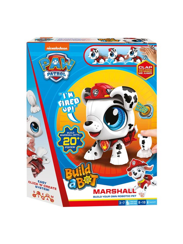 Build A Bot Paw Patrol Marshall   Interactive Robot fra Goliath