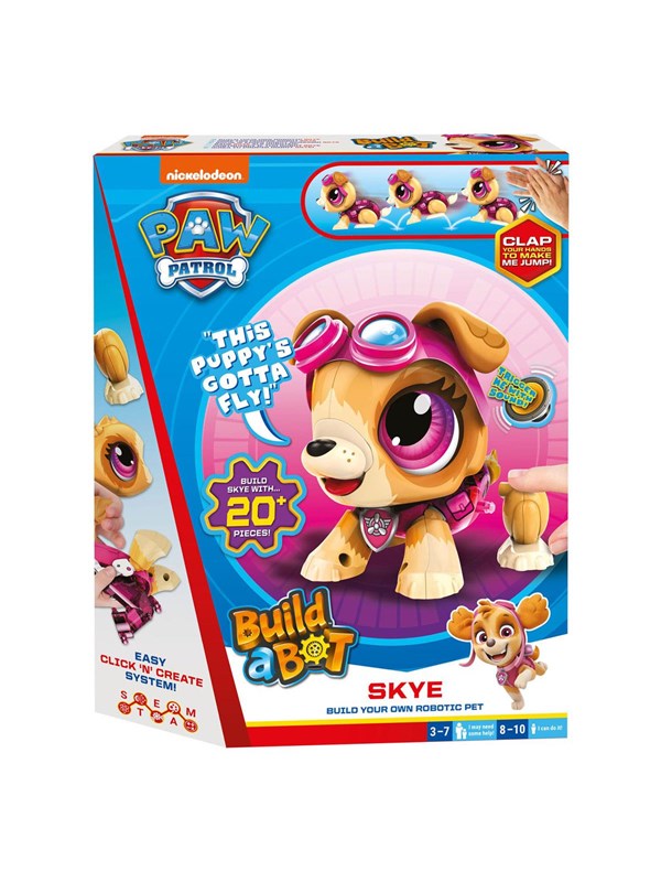 Build A Bot Paw Patrol Skye   Interactive Robot fra Goliath