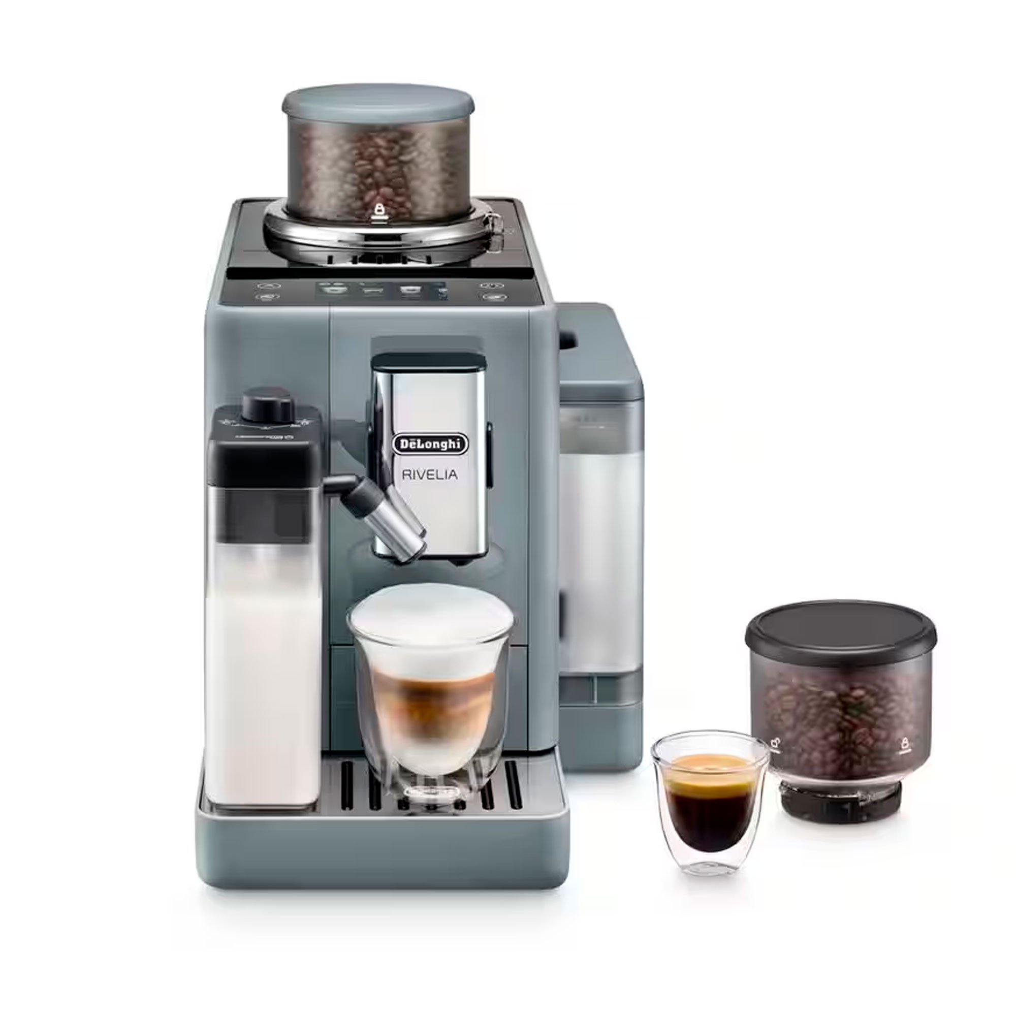 Rivelia Exam440.55.g Fuldautomatisk Kaffemaskine, Grå fra Delonghi